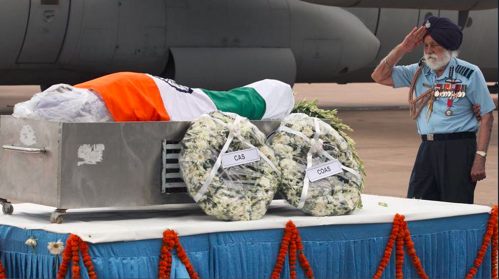 Arjan Singh Saluting APJ Abul Kalam
