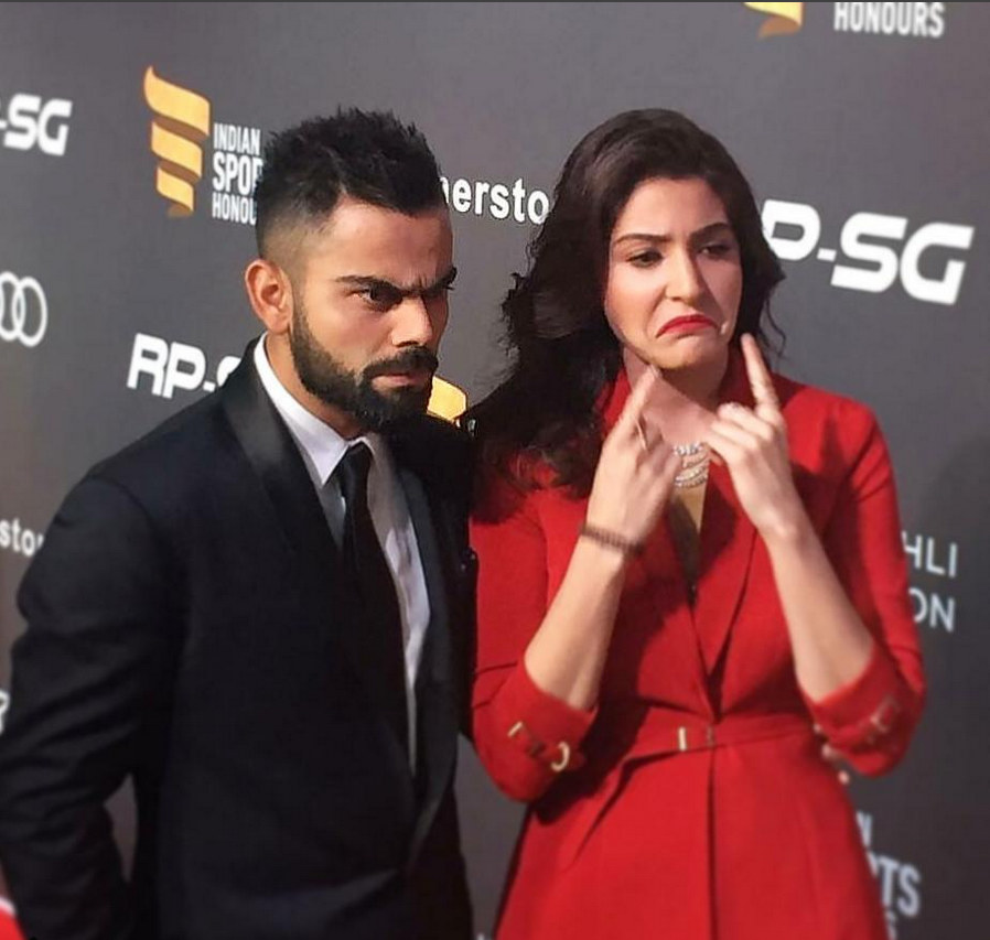 Virat Kohli and Anushka Sharma in Indian Sports Honour Awards