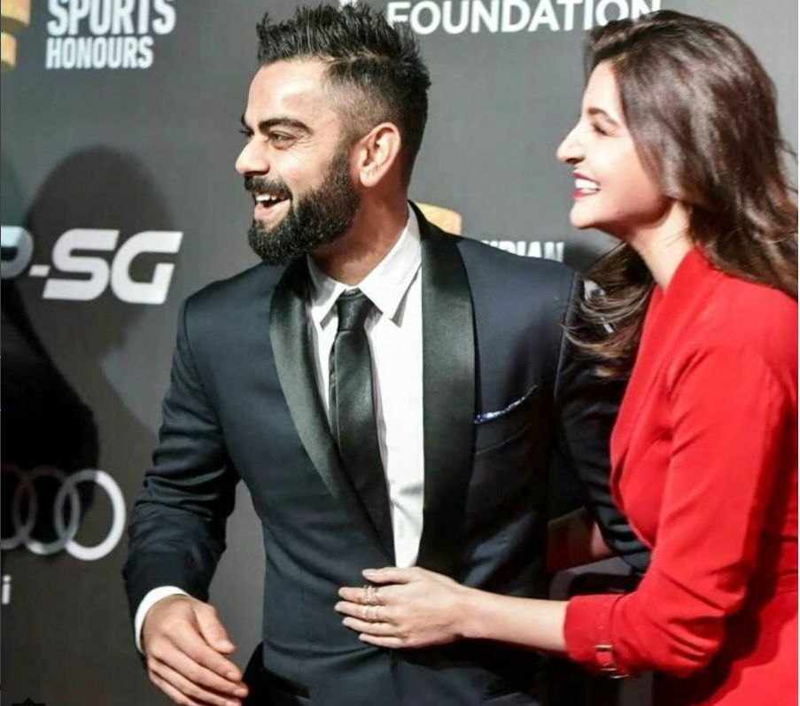 Virat Kohli and Anushka Sharma in Indian Sports Honour Awards