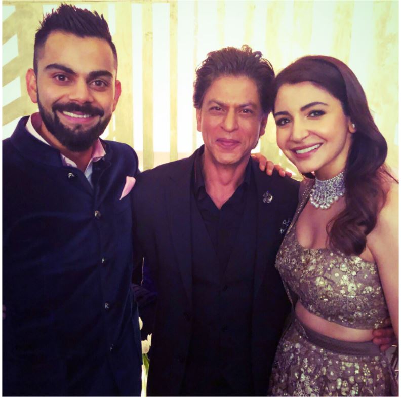 Shah Rukh Khan at Virat and Anushka wedding reception