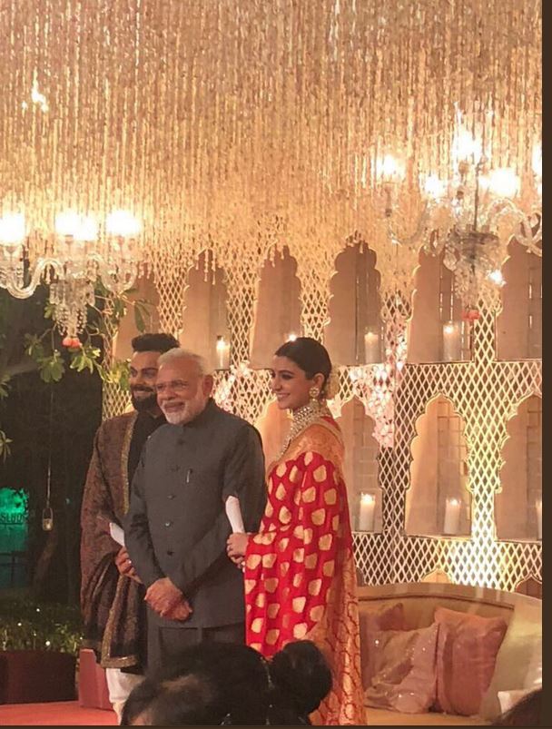 विराट-अनुष्का की रिसेप्शन की तस्वीरें