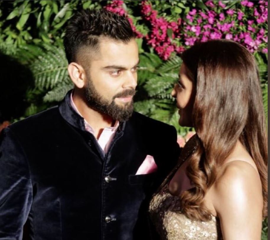 Anushka and Virat in Mumbai reception