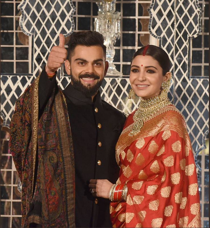 विराट-अनुष्का की रिसेप्शन की तस्वीरें