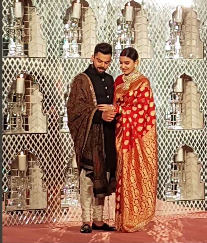 विराट-अनुष्का की रिसेप्शन की तस्वीरें