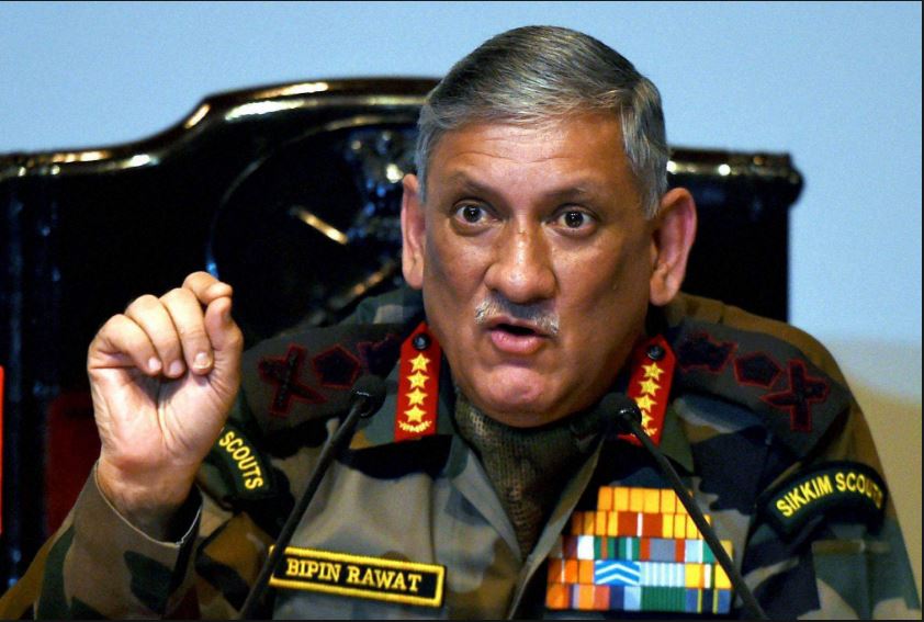 Army chief Bipin Rawat praises Major Gogoi