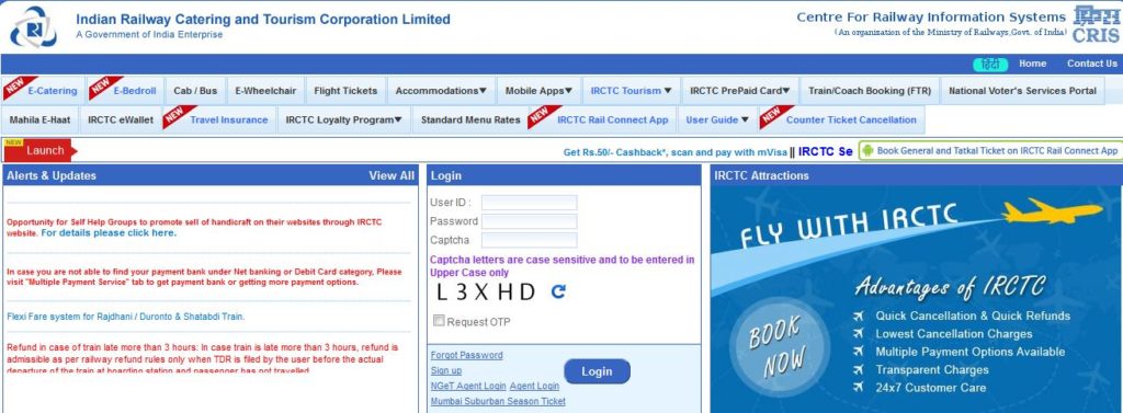 IRCTC Buy now Pay Later -E-Paylater