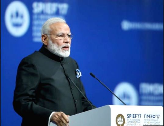 Modi Comment on Trump’s Paris accord pullout in St Petersburg International Economic Forum