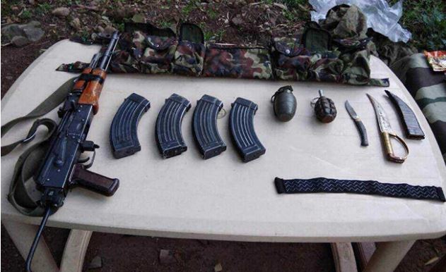 Weapons recovered from the BAT team of Pakistan