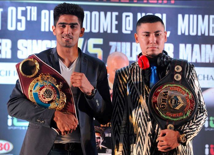Vijender Singh is set to take on China’s undefeated boxer Zulpikar Maimaitiali for a double-title fight on Saturday
