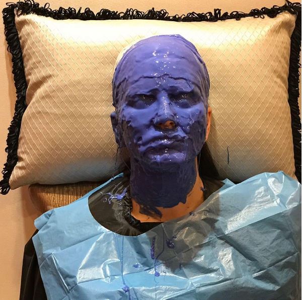 Sunny Leone doing Prosthetics Makeup for her upcoming project