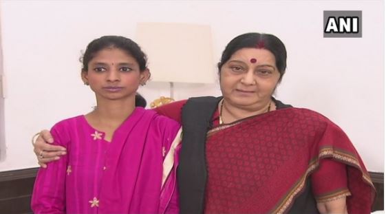 EAM Sushma Swaraj appeals people to help Geeta in finding her parents
