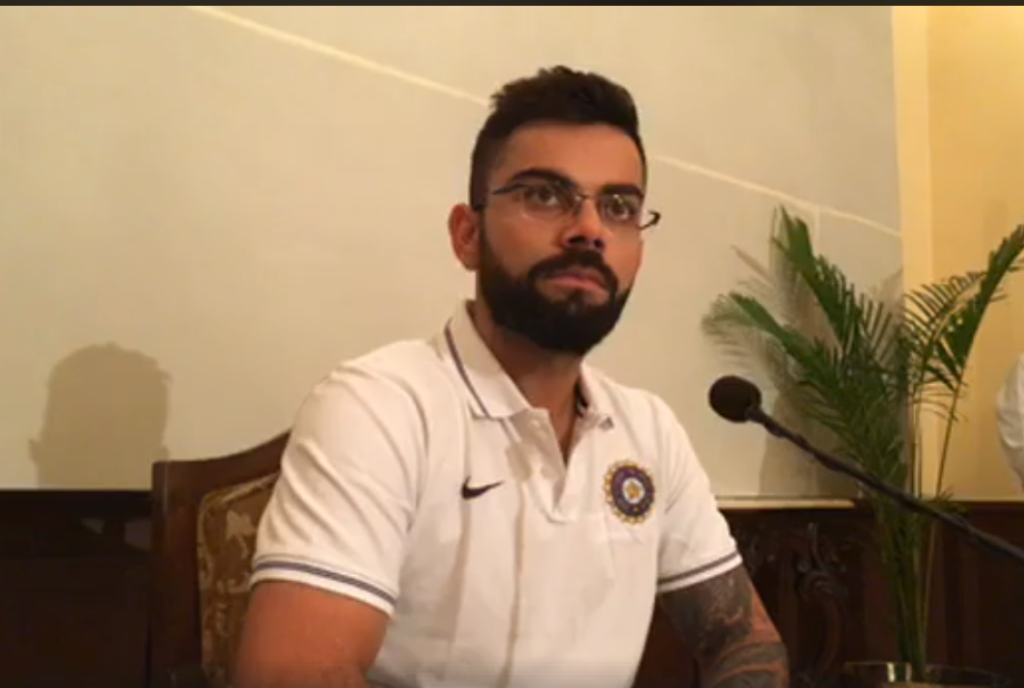 Virat Kohli addresses the media on the eve of the 1st Test against Sri Lanka