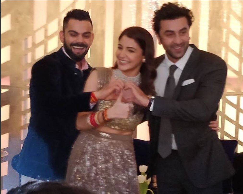 Ranbir Kapoor at Virat and Anushka's wedding reception