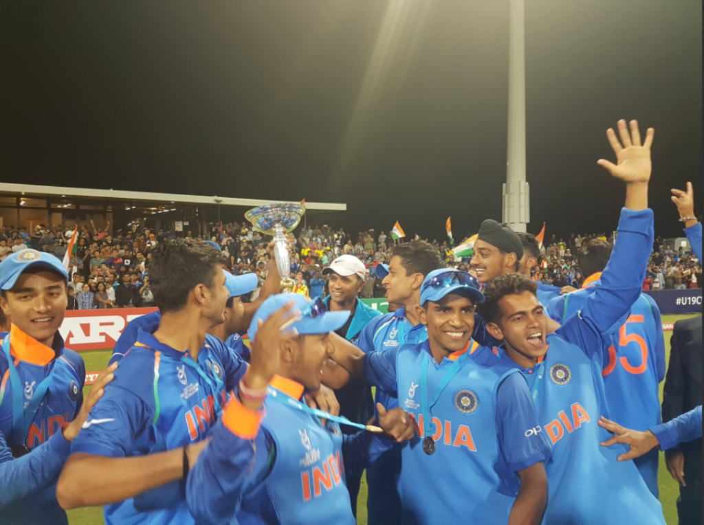 भारत अंडर 19 2018 विश्व कप चैंपियन